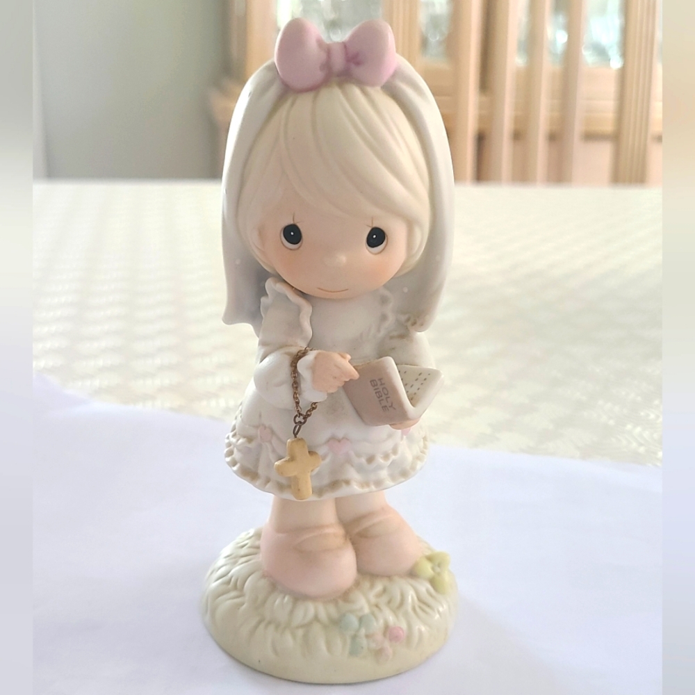 Vintage 90s Precious Moments Holy Communion Collectible Gift Figurine